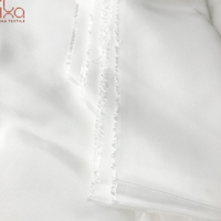 10mm 100% naturel blanc soie Habotai tissu organique tissé teint uni pour les filles vêtements de nuit robe de mariée Textiles de maison