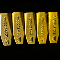 Diente de Ripper Shantui 222-84-00004 para Motoniveladora SG21-G/SG18-G/SG24-G, Forjado y Tratado Térmicamente, Acero Aleado 31Si2CrMoB Resistente al Desgaste