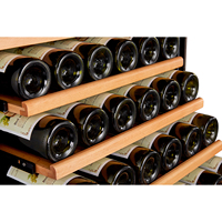 Réfrigérateur à vin Vantico 450L 171 bouteilles, zone unique, compresseur, avec étagères en bois pour hôtel, restaurant