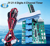 Module de relais temporisé multifonction 4 canaux JY 21 à commande par monnayeur, carte PCB 12V, fabriqué à Guangdong, Chine