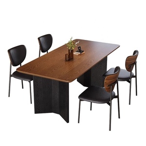 中世風長方形木製ダイニングテーブル イタリアンライトラグジュアリー 北欧スタイル 高級ホテルレストランダイニングルーム家具 - Product Image 5