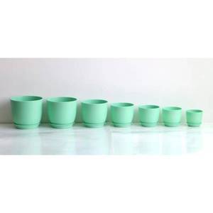 Casa y jardín barato <span class=keywords><strong>a</strong></span> granel viveros venta caliente terracota blanco negro gris flores <span class=keywords><strong>macetas</strong></span> de plástico - Product Image 5