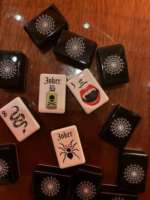 Cadılar bayramı Mahjong Fayansları 160 Adet Gotik Akrilik Vampir Kafatası Aile Masa Oyunu Cadılar Bayramı Partisi Hediyesi
