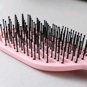 Juego de <span class=keywords><strong>cepillo</strong></span> de pelo para desenredar masaje rizado ducha de viaje con paleta de plástico de lujo con etiqueta privada personalizada con logotipo - Product Image 4