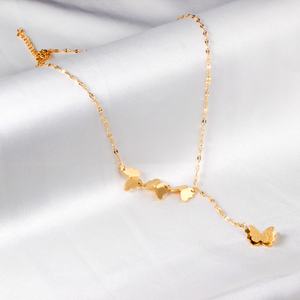 Collier Pendentif Papillon Exquis en Acier Inoxydable Plaqué Or 18 carats, Étanche pour Femme, Vente en Gros - Product Image 5