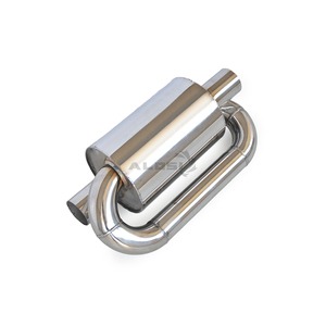 Universal S-type Back Pressure Exhaust Universal S-drum Resonator Universal S-type <strong>Muffler</strong> - Product Image 5