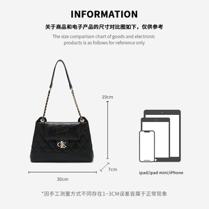 <span class=keywords><strong>Sac</strong></span> à bandoulière matelassé pour <span class=keywords><strong>femme</strong></span> avec chaîne, style Hobo, collection 2026 - Product Image 6