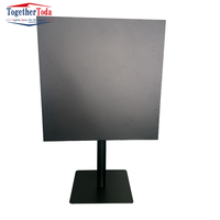 Mobilier d'extérieur moderne Table rectangulaire simple en carbone et fer Café Balcon Bar Table de pique-nique Table de jardin pour restaurant