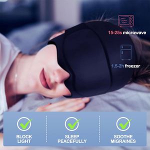 Gorro de terapia térmica para alivio de la tensión y el dolor de cabeza, con gel mágico para migrañas, envoltura de hielo para la cabeza, personalizable. - Product Image 4