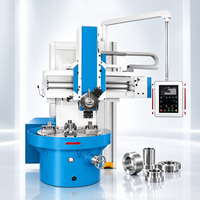 Tour vertical CNC de haute précision et robuste pour le tournage de grandes pièces métalliques, de disques, de roues, de brides et pour l'usinage industriel