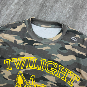 Nueva Camiseta de Algodón Grueso con Estampado de Serigrafía, Camiseta de Camuflaje Extra Grande, Camiseta Gráfica de Manga Larga de Doble Capa para Hombre - Product Image 3