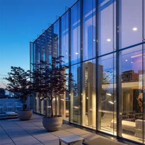 FACILE INSTALLER Types prix de mur rideau en verre commercial sans cadre - Product Image 1