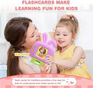 Tarjetas Flash parlantes en portugués e inglés, discurso de bolsillo de 224 palabras para niños pequeños, juguete interactivo de aprendizaje Ideal educativo para niños - Product Image 2