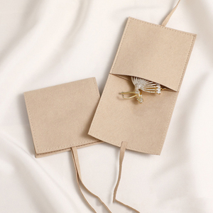 Luxury Suede Microfiber Jewelry Pouch Custom Logo Premium Envelope Style Earring Necklace Packaging Bag Excellent for Premium - Product Image 5