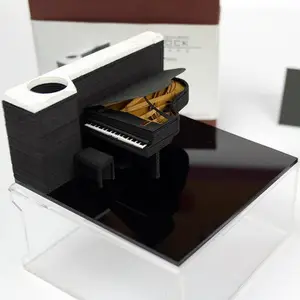 새로운 2023 공장 직접 판매 피아노 기념품 프리미엄 제품 3D 메모 패드 메모장 비즈니스 선물 공짜