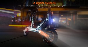 Scooter Eléctrico Kukirin G2 Max con Cuatro Amortiguadores, Llantas de 10 Pulgadas para Terreno Irregular, Conducción Suave y Suspensión Cómoda - Product Image 5