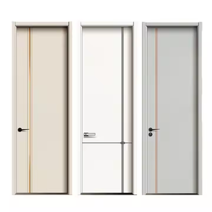 Porte en bois massif avec cadre, <span class=keywords><strong>vente</strong></span> chaude d'usine, porte en bois moderne de haute qualité en MDF/HDF pour maisons et chambres d'hôtel - Product Image 5