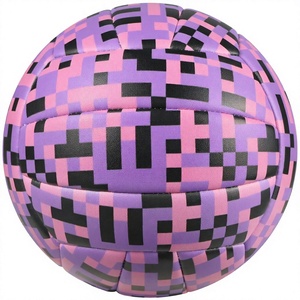 Balón de Voleibol de Piel Sintética PU Tamaño 5, para Entrenamiento en Interiores y Exteriores, Tacto Suave, Color Morado y Rosa, para Jóvenes y Adultos - Product Image 4