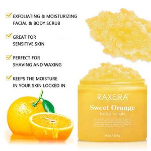 Wholesale Private Label Nature Sweet <strong>Orange</strong> Exfoliating Salt Body <strong>Scrub</strong> for All Skin Care - Product Image 5