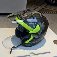 Casque de moto demi-face unisexe ARA* en ABS léger et ventilé pour adultes, hommes et femmes, pour scooter et conduite urbaine