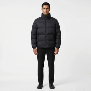 Baggy size Men plus size Puffer <b>Jacket</b> <b>waterproof</b> windbreaker with stand collar Custom Winter <b>Warm</b> Full Zipper Outwear <b>jacket</b> - Product Image 1