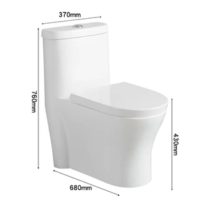 <span class=keywords><strong>Inodoros</strong></span> Modernos de Una Pieza, <span class=keywords><strong>Inodoros</strong></span> Blancos de Cerámica con Doble Descarga, Tazas Atractivas con Sifón en Forma de S para Hoteles, Ofertas en <span class=keywords><strong>Inodoros</strong></span> - Product Image 1