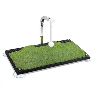 Golf Swing Mat Golf Training Aids With Spinning Practice Ball Power Practice Exercise Mat