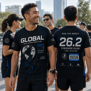 Camiseta Personalizada para Maratón 26.2 del Club Global Runner, Uniforme de Competición para Equipos Internacionales - Product Image 4