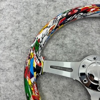 Leaders Universal Design Graffiti 7cm Deep Disc Support électrolytique coloré JDM Racing Car Modification Volant