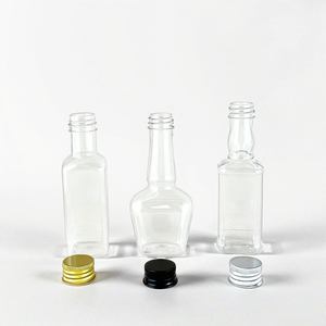 <span class=keywords><strong>Mini</strong></span> Nhựa Chai Rượu Vang Bán Buôn 50Ml Vít Nắp Phong Cách Cổ Điển Tăng Cường Cho Màn Hình In Ấn Cho Whisky Rượu Nước Trái Cây Đồ Uống - Product Image 1