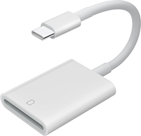 USB C pembaca kartu SD, USB 3.0 kecepatan tinggi ke adaptor kartu SD untuk iPhone 15 Pro Max iPad Pro Trail kamera Game penampil untuk MacBook