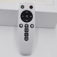 Nouvelle télécommande intelligente mise à jour OEM/ODM à 13 boutons, couleur blanc/noir, originale 2.4G/433 MHz, pour éclairage domestique, code fixe, en plastique