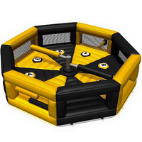 Balayeuse gonflable populaire Wipe Out gonflable Wipeout Jeu de joute de parcours d'obstacles