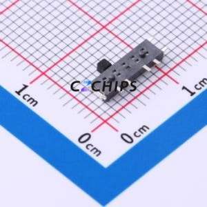 HX MSK13C02 Slide Switch SMD Switch Single Pole Three Throw Rectangle Pin Header SMD Tab 9.7mm - Product Image 2