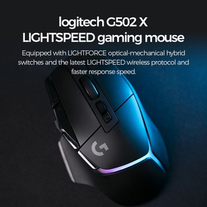 เมาส์เกมมิ่งไร้สาย Logitech G502 X Lightspeed พร้อมระบบชาร์จไฟ ปุ่มปรับแต่งได้ แบตเตอรี่ใช้งานได้ยาวนาน สำหรับพีซีและสำนักงาน - Product Image 4