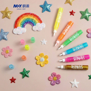 Set di 10 Colori di Colla Glitterata per Bambini, Penna Glitterata Lavabile per Disegno e Colorazione, Progetti Artistici Fai-da-Te per Bambini - Product Image 2