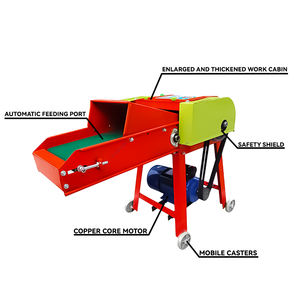 Picadora de Heno Motorizada Multifuncional y Trituradora de Hierbas para Alimento de Ganado - 30W 70kg Venta Directa de Fábrica - Product Image 3