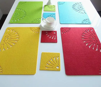 Sous-verre rond en feutre pour gobelet à café, absorbant, antidérapant, écologique, personnalisable en couleur et en taille, design moderne, prix bas