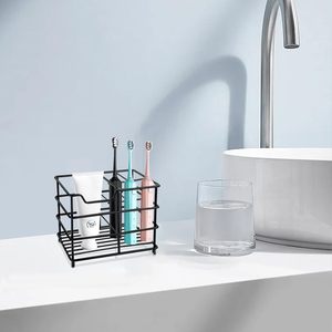 Soporte para cepillos de dientes de acero inoxidable 304 con ranura para pasta dental, logotipo personalizado, directo de fábrica OEM, organizador de baño - Product Image 1