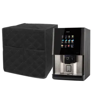 Household appliance dust cover polyester coffee machine cover Coffee Maker dust Cover with pocket