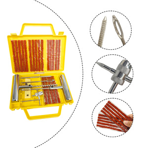 Kit de reparación de pinchazos de neumáticos sin cámara para coche, camión y motocicleta, 28 piezas, herramientas especiales para ruedas de coche, con herramienta para tapones, parches y vástagos - Product Image 5