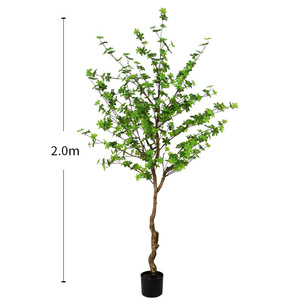 Grande paesaggio decorativo albero artificiale foglia di seta pianta artificiale giapponese Enkianthus Perulatus festa all'aperto - Product Image 5