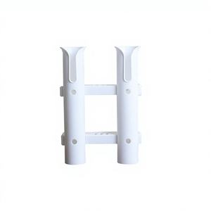 Porte-canne à pêche détachable à deux trous, en plastique ABS noir et blanc, pour bateau et yacht, état neuf et d'occasion - Product Image 4