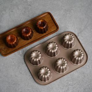 Nouvelles Moules à Cannele et Muffins en Acier Carbone Antiadhésives Écologiques à 6 Cavités pour Four - Product Image 3