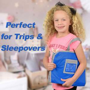 Organizador de Juguetes Colgante de Tela Morada con 7 Bolsillos para Niños - Product Image 6