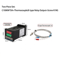 Kit Pengontrol Suhu PID REX-C100 dengan Relay SSR, Termokopel Tipe K, dan Heat Sink - Set Lengkap 4-in-1