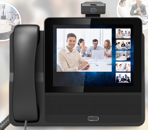 Maxcomm VoIP Video <b>Phone</b> for <b>Office</b> PSTN with Speakerphone M09R Supporting Multi-Party Audio/Video Conferencing China Origin - Product Image 2