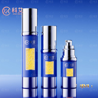 Botol Pompa Airless Silinder 15ml 30ml 50ml Kosong untuk Kemasan Kosmetik Sunscreen, Lotion, Foundation, Primer, dengan Logo Custom