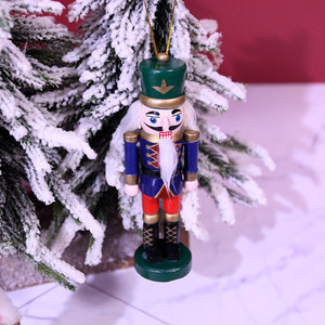 Nuevo Adorno Navideño <span class=keywords><strong>2022</strong></span>, Exquisita Figura de <span class=keywords><strong>Cascanueces</strong></span> en 3 Colores, Decoración Navideña de Madera - Product Image 4