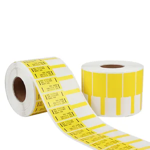 Waterproof heat resistance Scratch Resistant Wire Cable Labels PP Synthetic Material Paper Cable Tags